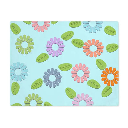 Elevate Dining with Colorful Flowers Cloth Placemats - 18’’ × 14’’ Home Decor