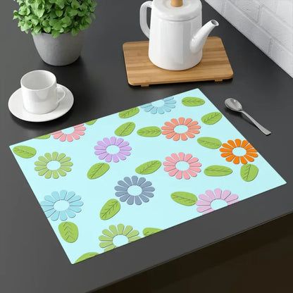 Elevate Dining with Colorful Flowers Cloth Placemats - 18’’ × 14’’ Home Decor