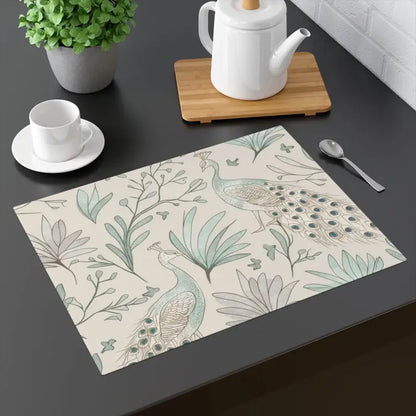 Elevate Dining with Elegant Nature Cotton Placemats - 18’’ × 14’’ Home Decor