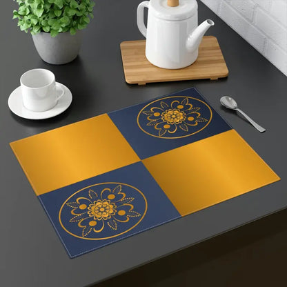 Elevate Dining with Geometric Cotton Cloth Placemats - 18’’ × 14’’ Home Decor