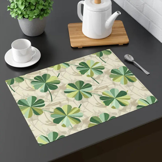 Clover Leaf Dining Table Placemat 1pc - 18’’ × 14’’ Home Decor