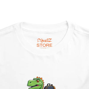 Dino Backpack Fun Toddler Tee - School is Adventure - Dipaliz - T-shirts