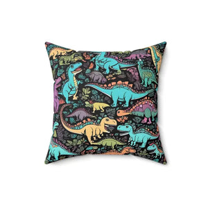 Dinosaur Pillow Polyester Square Throw for Dino Lovers - Dipaliz - Pillows