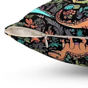 Dinosaur Pillow Polyester Square Throw for Dino Lovers - Dipaliz - Pillows