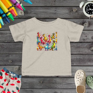 Dinosaur Adventure Infant Tee Ultimate Comfort Fun - Dipaliz - Natural Heather / 6m - T-shirts