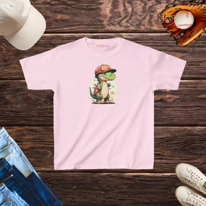 Dinosaur Kids Tee Heavy Cotton Prehistoric Adventure Shirt Dipaliz - Xs / Light Pink - T-shirts