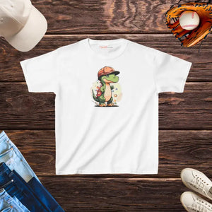 Kids Clothes - Dinosaur Tee Heavy Cotton Prehistoric Adventure Shirt Dipaliz Xs / White