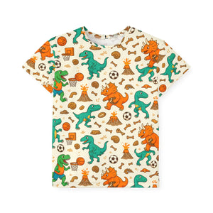 Active Kids Sports Jersey - Dinosaur Print Polyester - Dipaliz - T-shirts