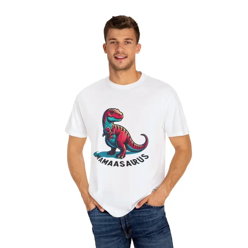 Unisex Cotton Tee: Rock your Inner Dinosaur Mamasaurus! - T-shirt