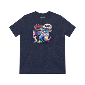 90s Dinosaur Unisex Triblend Tee – Soft Retro - Dipaliz - T-shirts