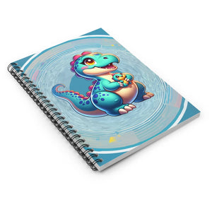 Vibrant Ruled Line Paper Notebook - Dinosaur Theme - Dipaliz - Notebooks & Notepads