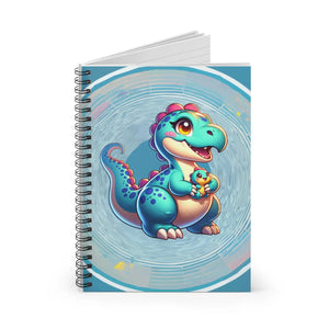 Vibrant Ruled Line Paper Notebook - Dinosaur Theme - Dipaliz - Notebooks & Notepads