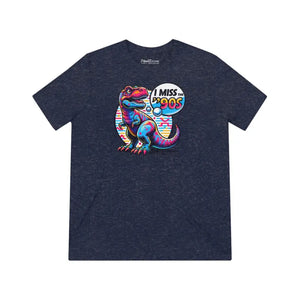 Unisex Triblend Tee - i Miss the 90s Dinosaur - Dipaliz - Navy Triblend / s - T-shirts