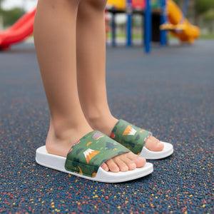 Dinosaur Youth Sandals – Printed Strap Surface - Dipaliz