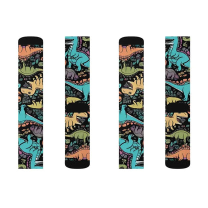 Elevate your Style with Dinoz Dinosaur Sublimation Socks