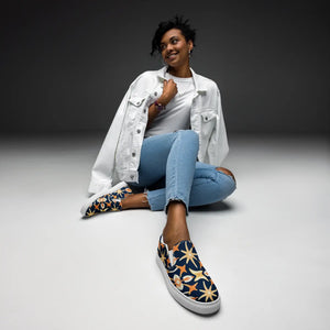 Vibrant Marine Life Canvas Shoes Women’s Slip on - Dipaliz - Sneakers