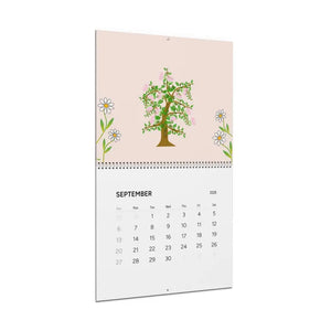 Wall Calendar 2026 Cute Animals Plants Matte Grid Pages Dipaliz - Calendars