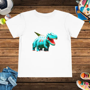 Toddler t Shirt - Blue Dinosaur Classic Fit Adventure Tee - Dipaliz - White / 2t - Baby & Clothing