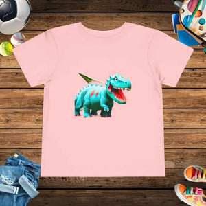 Toddler t Shirt - Blue Dinosaur Classic Fit Adventure Tee - Dipaliz - Pink / 2t - Baby & Clothing