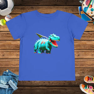 Toddler t Shirt - Blue Dinosaur Classic Fit Adventure Tee - Dipaliz - True Royal / 2t - Baby & Clothing