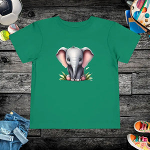 Cute Baby Elephant Toddler t Shirt Soft Cotton Style Dipaliz - Kelly / 2t - & Clothing