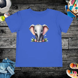Cute Baby Elephant Toddler t Shirt Soft Cotton Style Dipaliz - True Royal / 2t - & Clothing