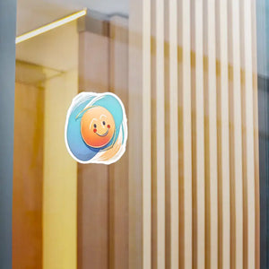 Cute Smiley Face Vinyl Decals - Vibrant Style Stickers - Dipaliz - Electronics &