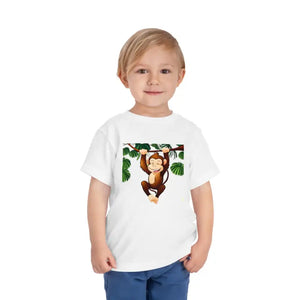 Funny Monkey Toddler T-shirt Cotton Tee Adventure Ready - Dipaliz - Baby & Clothing