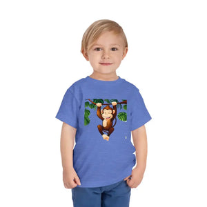 Funny Monkey Toddler T-shirt Cotton Tee Adventure Ready - Dipaliz - Baby & Clothing
