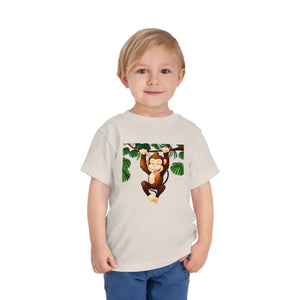 Funny Monkey Toddler T-shirt Cotton Tee Adventure Ready - Dipaliz - Baby & Clothing