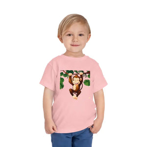 Funny Monkey Toddler T-shirt Cotton Tee Adventure Ready - Dipaliz - Baby & Clothing