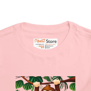 Funny Monkey Toddler T-shirt Cotton Tee Adventure Ready - Dipaliz - Baby & Clothing