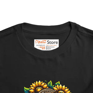Toddler t Shirt Classic Fit Hedgehog with Sunflowers - Dipaliz - Baby & Clothing