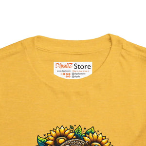 Toddler t Shirt Classic Fit Hedgehog with Sunflowers - Dipaliz - Baby & Clothing