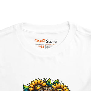 Toddler t Shirt Classic Fit Hedgehog with Sunflowers - Dipaliz - Baby & Clothing