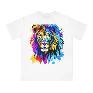 T-shirt - Organic Unisex Classic t Shirt - Majestic Lion Design - Dipaliz