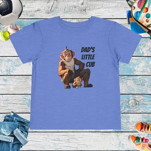 Toddler t Shirt Classic Fit Double Needle Monkey Design - Dipaliz - Heather Columbia Blue / 2t - Baby & Clothing