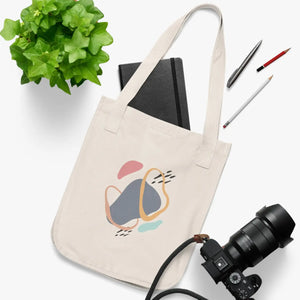 Abstract Art Canvas Tote Bag – Cotton Sheeting - Dipaliz - Handbags