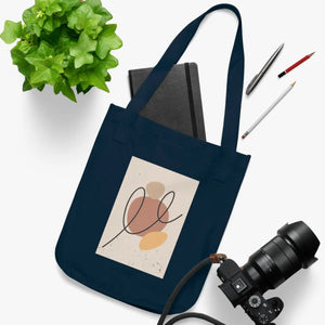 Abstract Canvas Tote Bag – Organic Cotton - Dipaliz - Bags