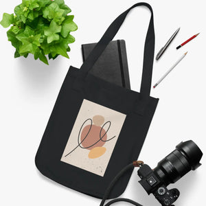 Abstract Canvas Tote Bag – Organic Cotton - Dipaliz - Bags