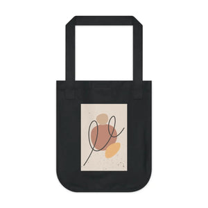 Abstract Canvas Tote Bag – Organic Cotton - Dipaliz - Bags