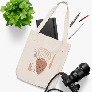 Artsy Abstract Woman Canvas Tote Bag - Eco Friendly - Dipaliz - Bags