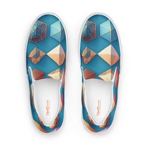 Abstract Art Canvas Slip-ons – Women’s Shoes - Dipaliz - Sneakers