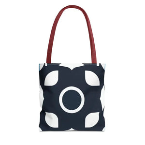 Abstract Pattern Tote Bag Black & White All-over Print - Dipaliz - 13’’ × / Red - Bags