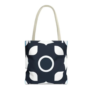 Abstract Pattern Tote Bag Black & White All-over Print - Dipaliz - 16’’ × / Beige - Bags