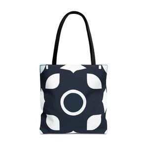 Abstract Pattern Tote Bag Black & White All-over Print - Dipaliz - 18’’ × / Bags