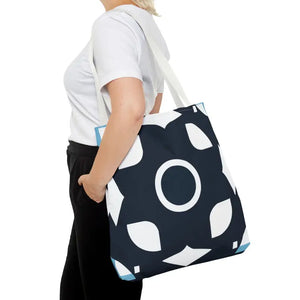 Abstract Pattern Tote Bag Black & White All-over Print - Dipaliz - Bags