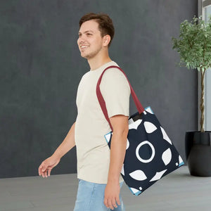 Abstract Pattern Tote Bag Black & White All-over Print - Dipaliz - Bags