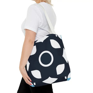 Abstract Pattern Tote Bag Black & White All-over Print - Dipaliz - Bags