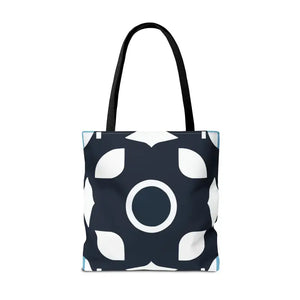 Abstract Pattern Tote Bag Black & White All-over Print - Dipaliz - Bags